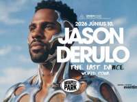 Jason Derulo koncertet ad 2026 júniusában a Budapest Parkban